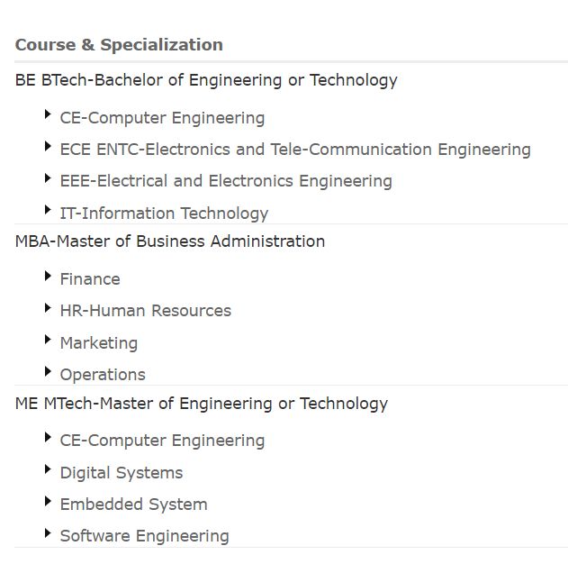 Courses: