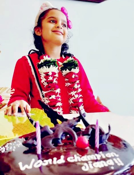 6 वर्ष की जियाना शाह नाम की बच्ची ने बनाया अद्भुत विश्व रिकॉर्ड