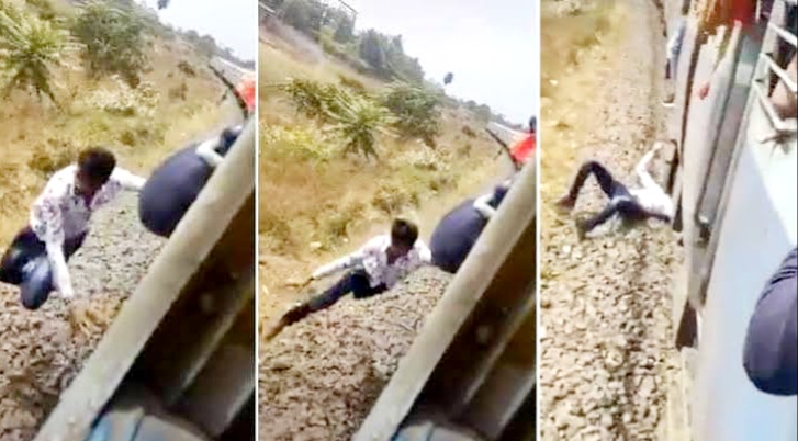 टिक टॉक वीडियो बनाते हुए चलती ट्रेन से गिरा युवक, रेल मंत्री ने वीडियो शेयर करते हुए कहीं यह बात