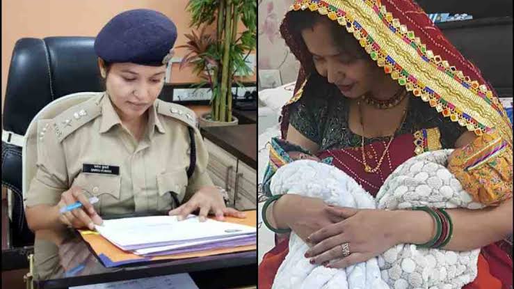 आईपीएस सरोज कुमारी बनी दो जुड़वा बच्चों की मां,अपने गांव की वेशभूषा में डाली सोशल मीडिया पर पोस्ट